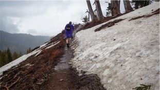 Muddy trail better than snowy trail