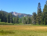 Twin Peaks looking down on the meadows