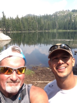 Chris and I at Summit Lake