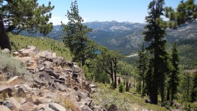 Looking down form Donner Ridge trail